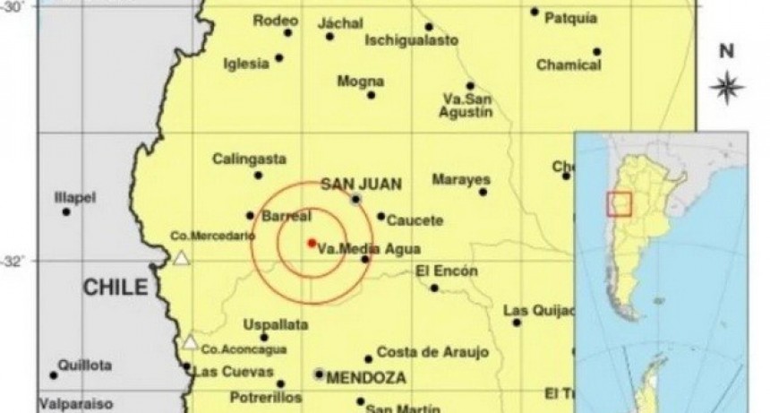 Se registró un terremoto de 6.4 grados en la escala Richter en San Juan y se sintío en Catamarca