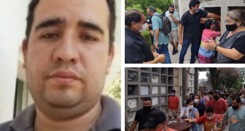 Crimen de Ocampo: Familiares y amigos despidieron sus restos