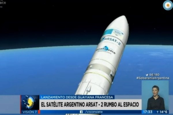 El Arsat-2 rumbo al espacio