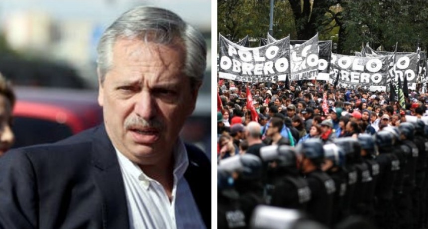 Los manifestantes le respondieron a Alberto Fernández: De la calle no nos vamos a ir