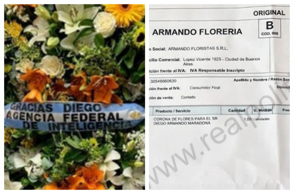 Insólito: Cristina Caamaño le facturó a la AFI una corona de flores en  homenaje a Maradona